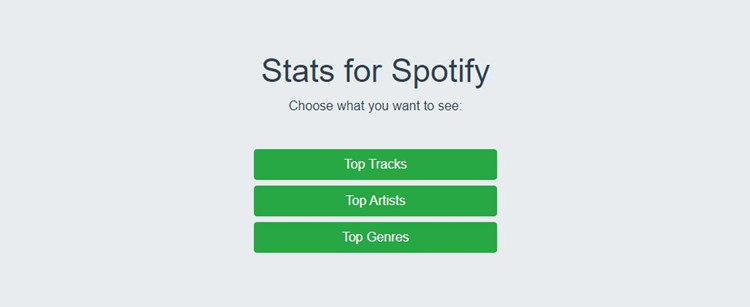 stats for spotify