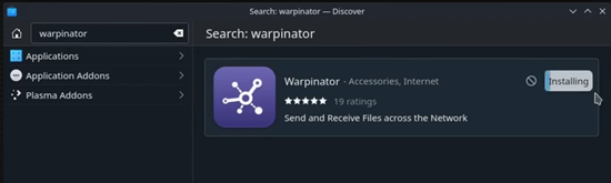 steam deck discover warpinator install