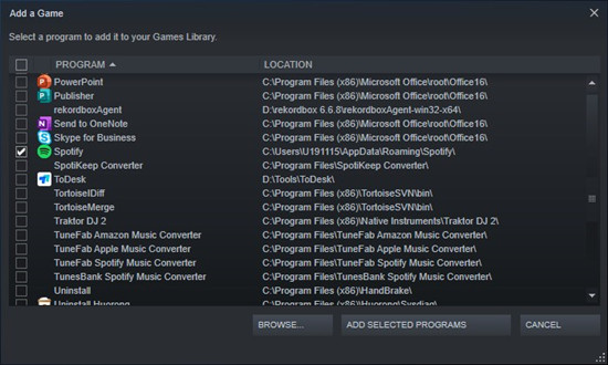 steam desk library non steam