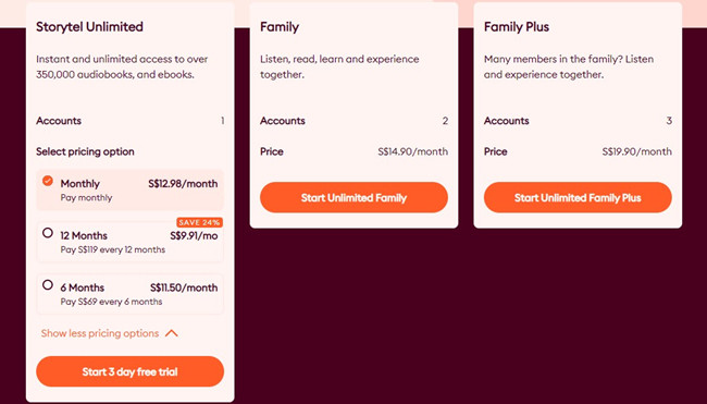 storytel subscriptions