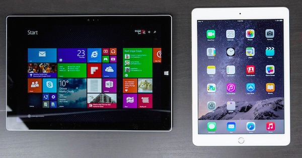 ipad air 2 vs surface pro3