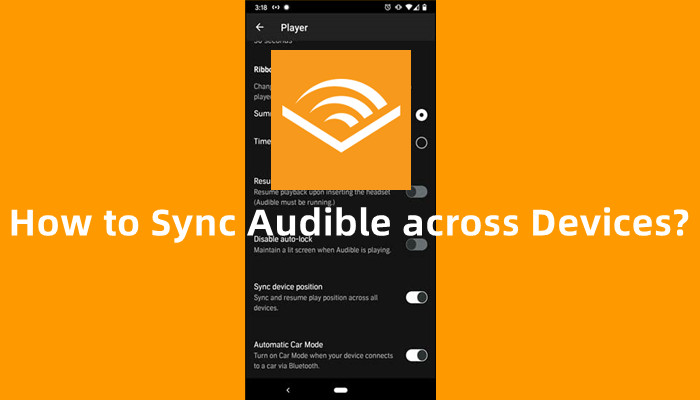 how to sync Audible across devices