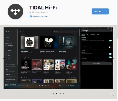 tidal hifi on flathub