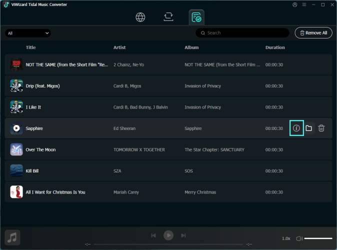 tidal music converter edit tag