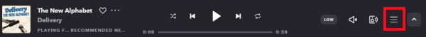 tidal play queue icon