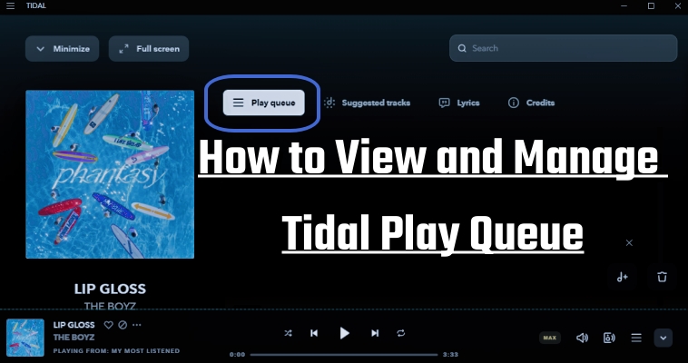 tidal play queue