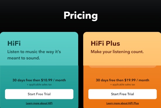 tidal pricing chromebook