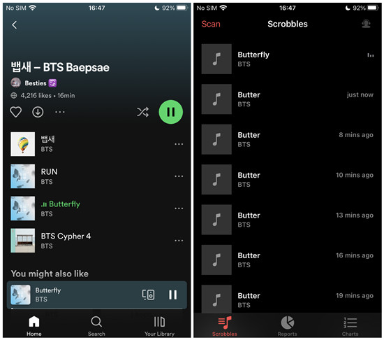 track spotify music mobile