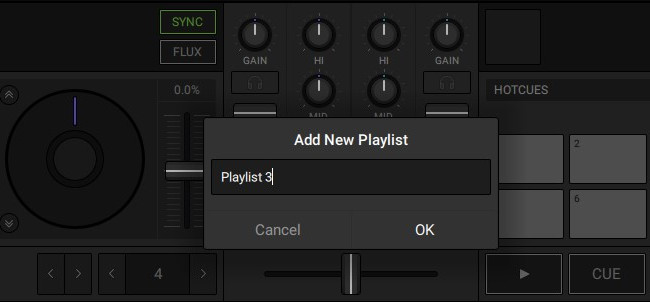 Traktor DJ 2 new playlist