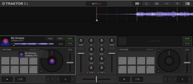 Traktor DJ 2 desk section