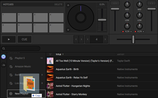 traktor dj 3 folder copy to new playlist