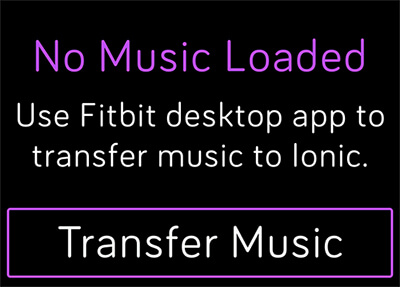 transfer files to fitbit