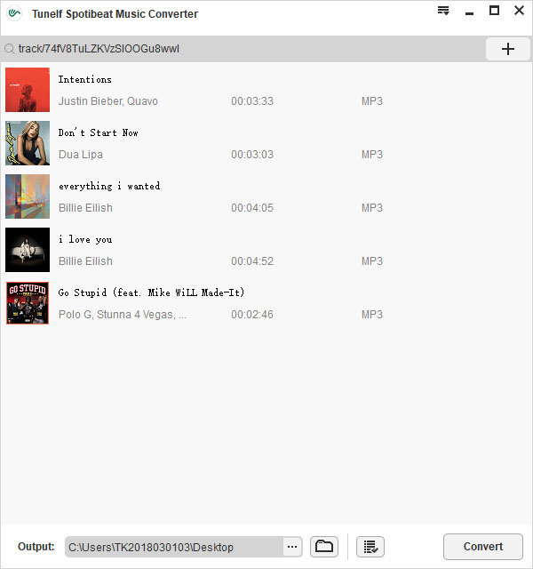 tunelf spotify music recorder