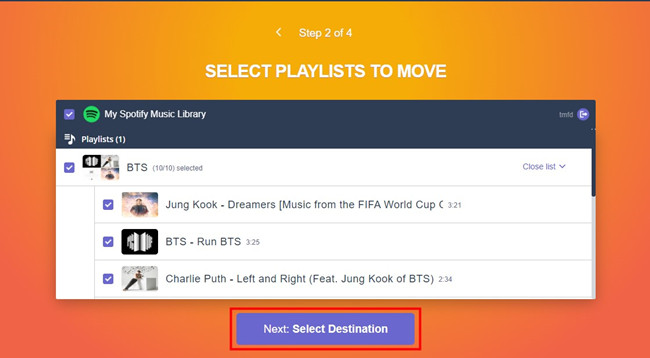 tunemymusic load my spotify music library