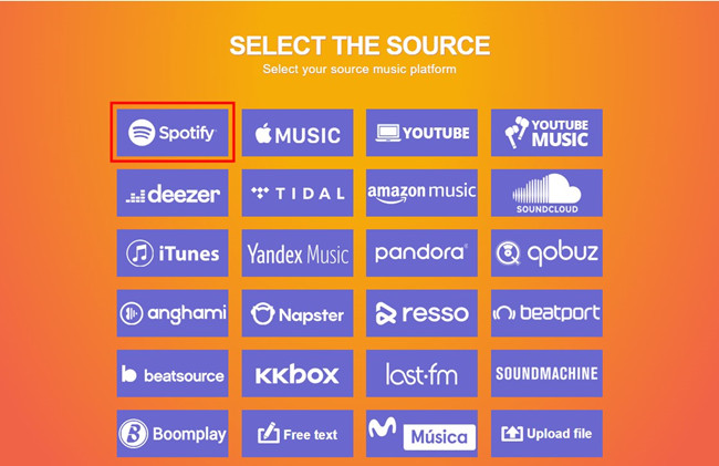 tunemymusic spotify source music platform