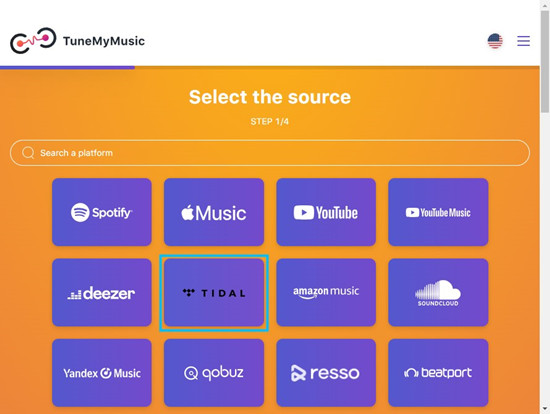 tunemymusic tidal source music platform