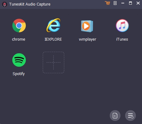 tuneskit audio capture interface