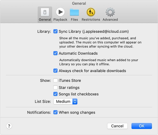 apple music sync library on mac