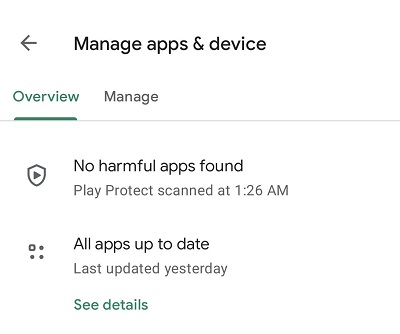 update app android