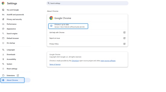 update browser