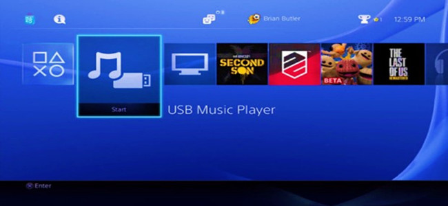 USB Music Player on PS4