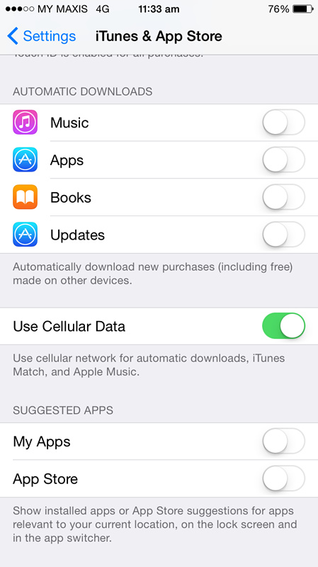 use cellular data