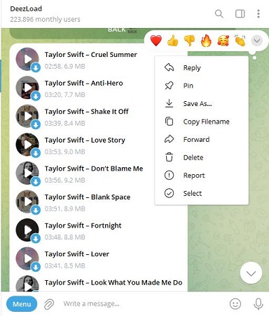 use deezload2bot to download deezer music