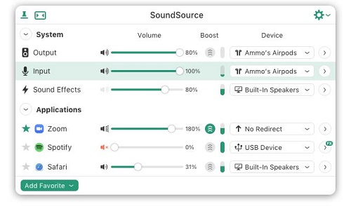 use soundsource to control audible volume