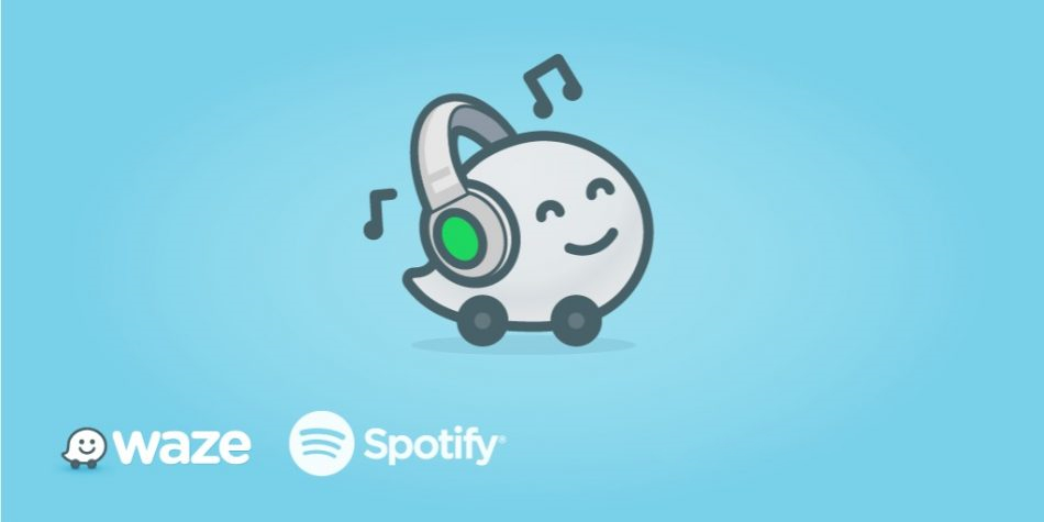 use spotify in waze