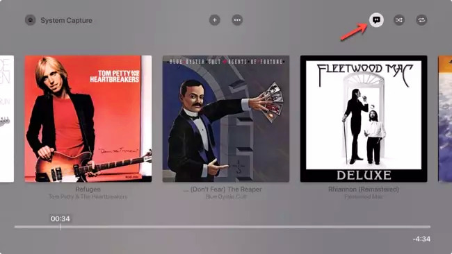 view apple music lyrics apple tv