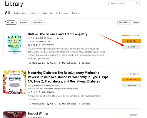 view audible pdf on computer