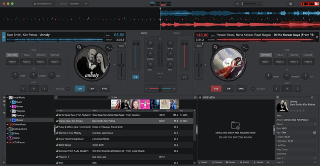 virtual dj itunes