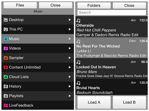 virtual dj remote files