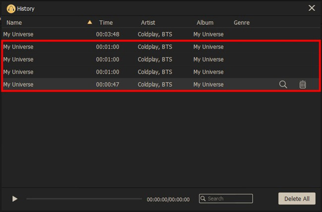 viwizard edit song history