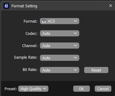 change output format of Audible audiobooks in ViWizard