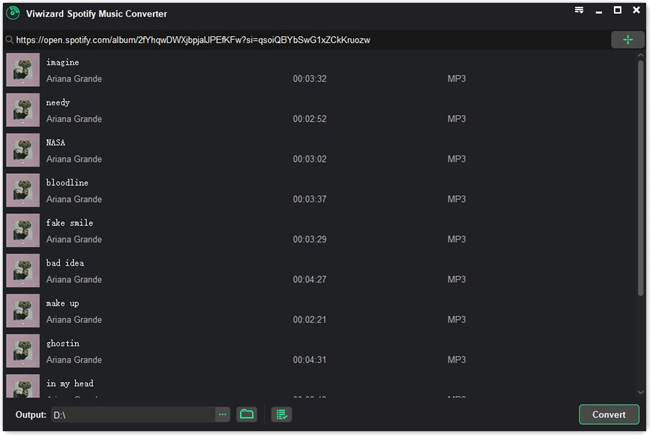 viwizard music converter thank u next convert add