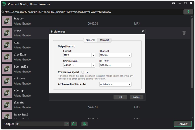 viwizard music converter than u next output format