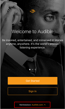 welcome screen audible ipod touch
