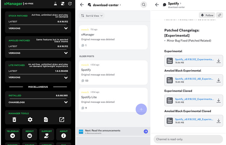 xmanager descargar spotify apk