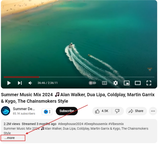 youtube description