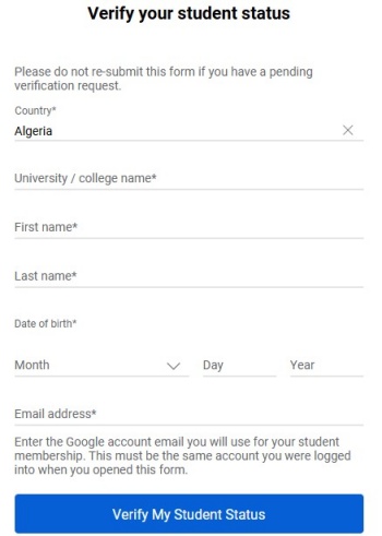youtube music student plan verification