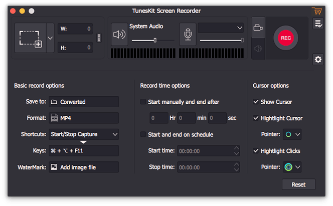 tuneskit screen recorder