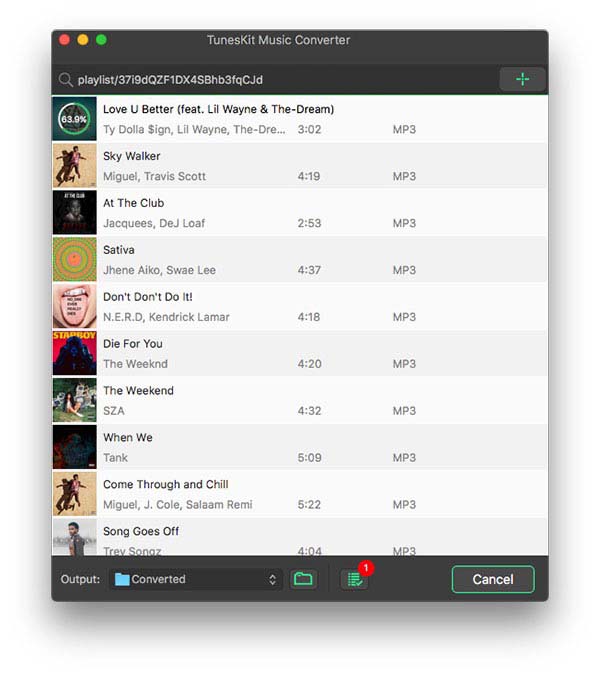 convert spotify songs