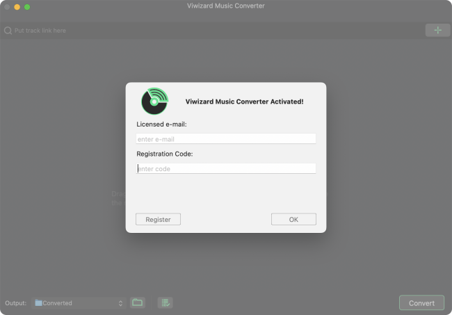 register ViWizard Music Converter mac