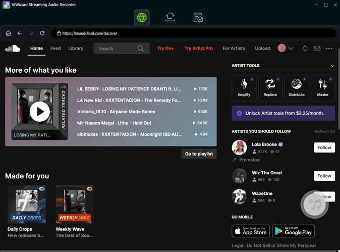 discover soundcloud music library