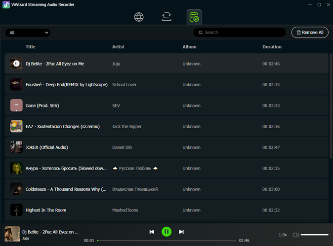 play downloaded soundcloud music tracks