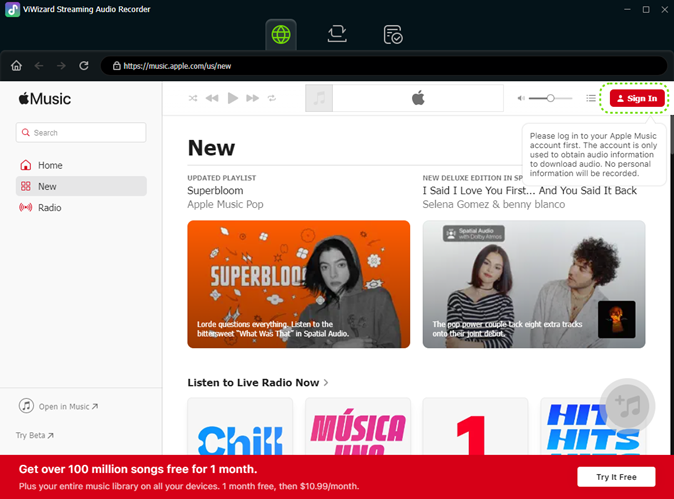 sign in apple music account