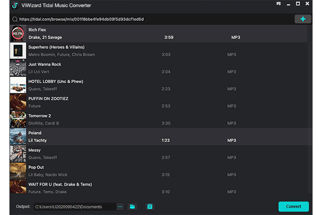 select output format