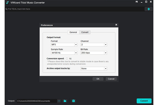 select output format