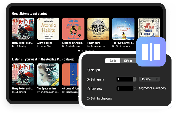 Split Audible Audiobooks